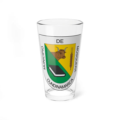 Escudo de Mosquera Cundinamarca (Colombia) (Coat of Arms) Pint Glass 16oz 16oz - Go Mug Yourself