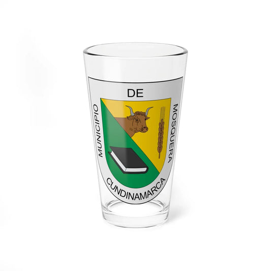 Escudo de Mosquera Cundinamarca (Colombia) (Coat of Arms) Pint Glass 16oz 16oz - Go Mug Yourself