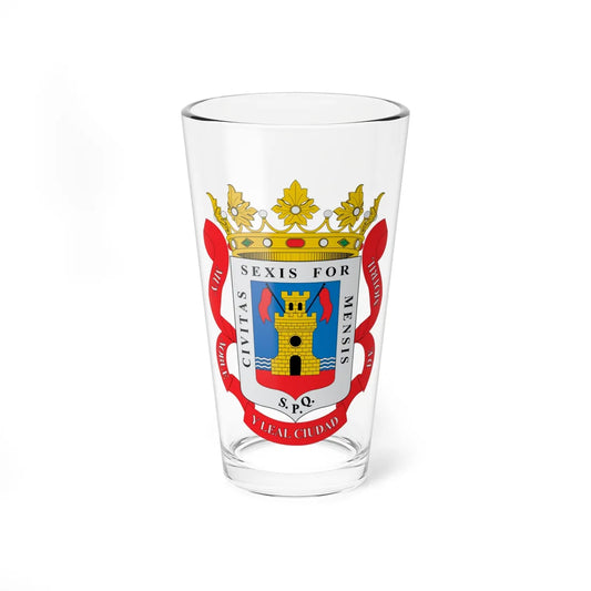 Escudo de Motril (Spain) (Coat of Arms) Pint Glass 16oz 16oz - Go Mug Yourself