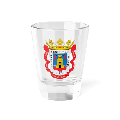 Escudo de Motril (Spain) (Coat of Arms) Shot Glass 1.5oz 1.5oz - Go Mug Yourself