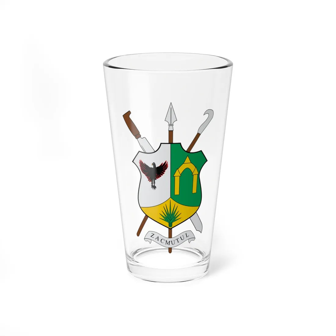 Escudo de Motul (Mexico) (Coat of Arms) Pint Glass 16oz 16oz - Go Mug Yourself