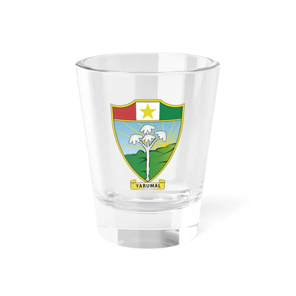 Escudo de municipio de Yarumal (Colombia) (Coat of Arms) Shot Glass 1.5oz 1.5oz - Go Mug Yourself