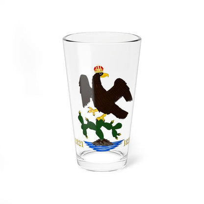 Escudo de México 1821-1824 (Mexico) (Coat of Arms) Pint Glass 16oz 16oz - Go Mug Yourself