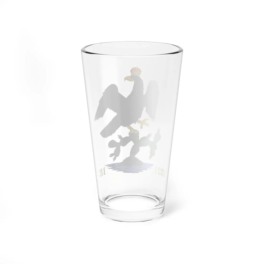 Escudo de México 1821-1824 (Mexico) (Coat of Arms) Pint Glass 16oz - Go Mug Yourself