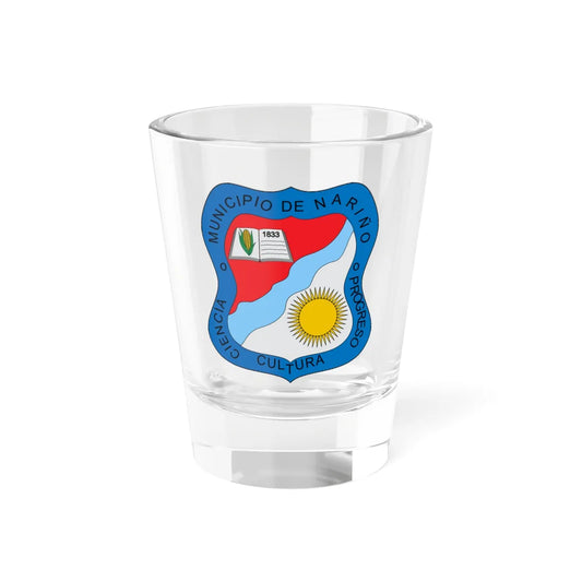 Escudo de Nariño Cundinamarca (Colombia) (Coat of Arms) Shot Glass 1.5oz 1.5oz - Go Mug Yourself