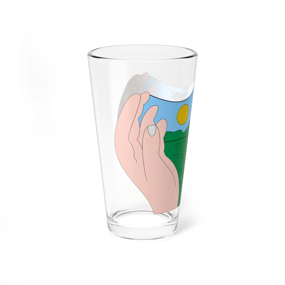 Escudo de Nechí (Colombia) (Coat of Arms) Pint Glass 16oz - Go Mug Yourself