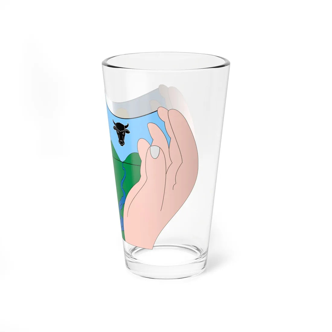 Escudo de Nechí (Colombia) (Coat of Arms) Pint Glass 16oz - Go Mug Yourself