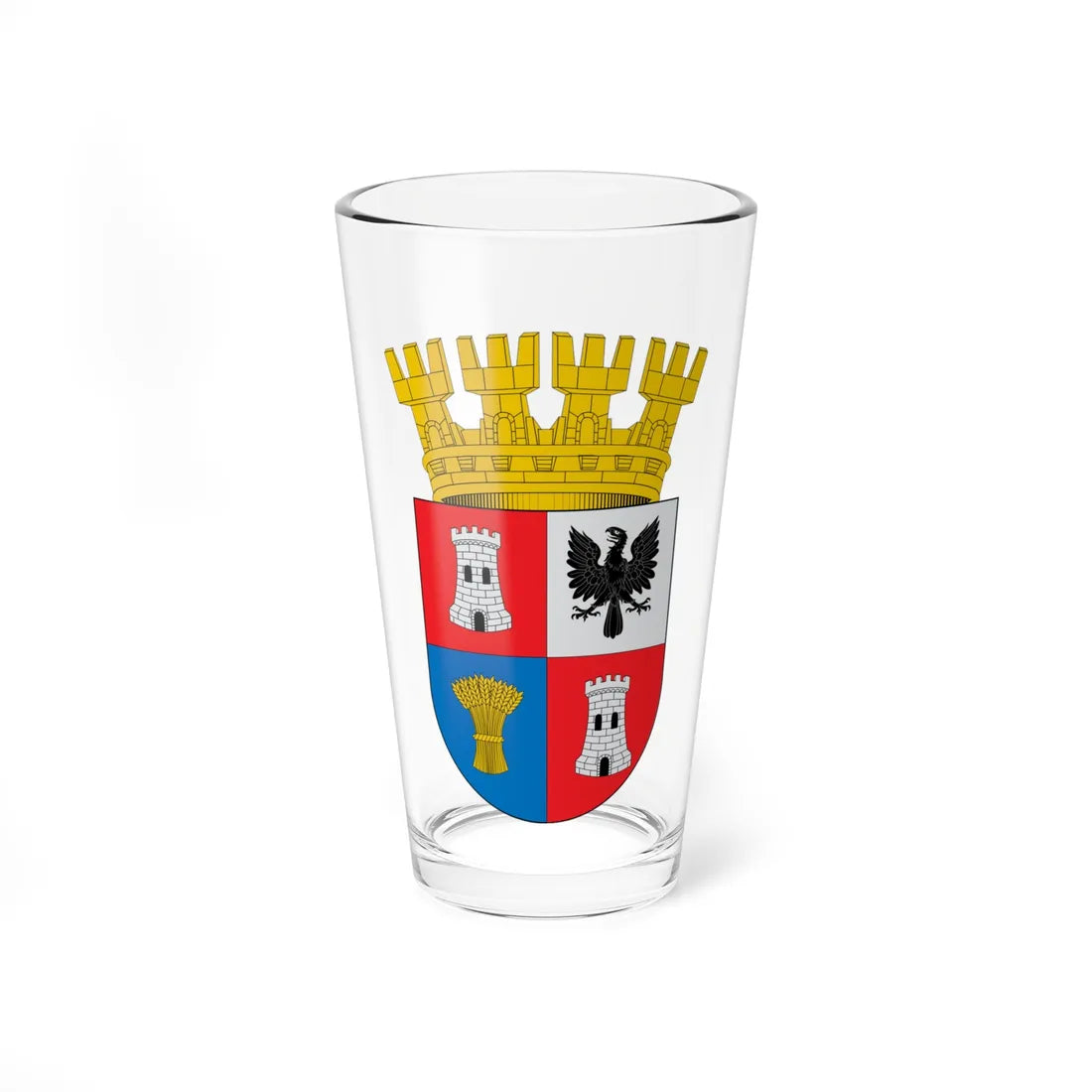 Escudo de Negrete (Chile) (Coat of Arms) Pint Glass 16oz 16oz - Go Mug Yourself