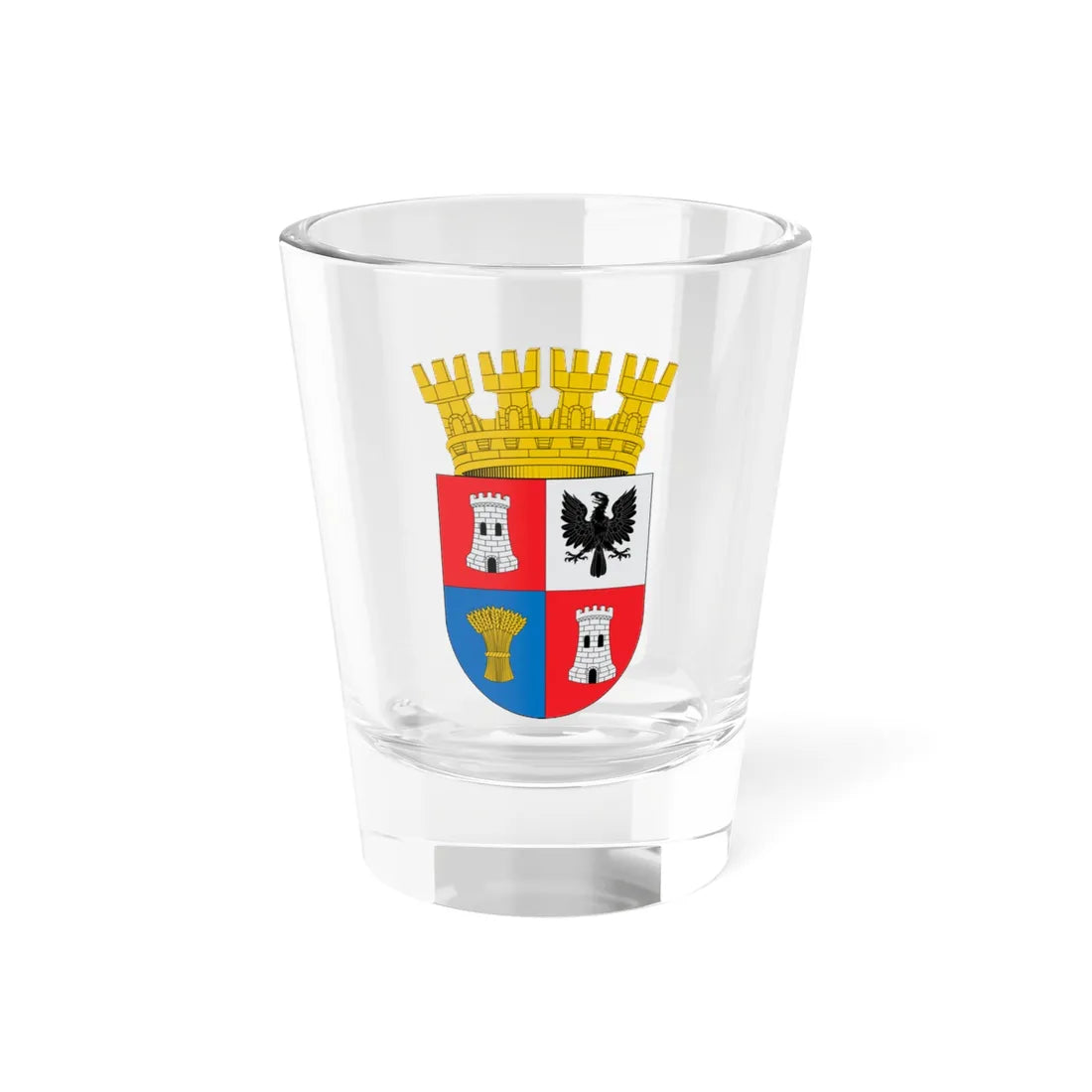 Escudo de Negrete (Chile) (Coat of Arms) Shot Glass 1.5oz 1.5oz - Go Mug Yourself