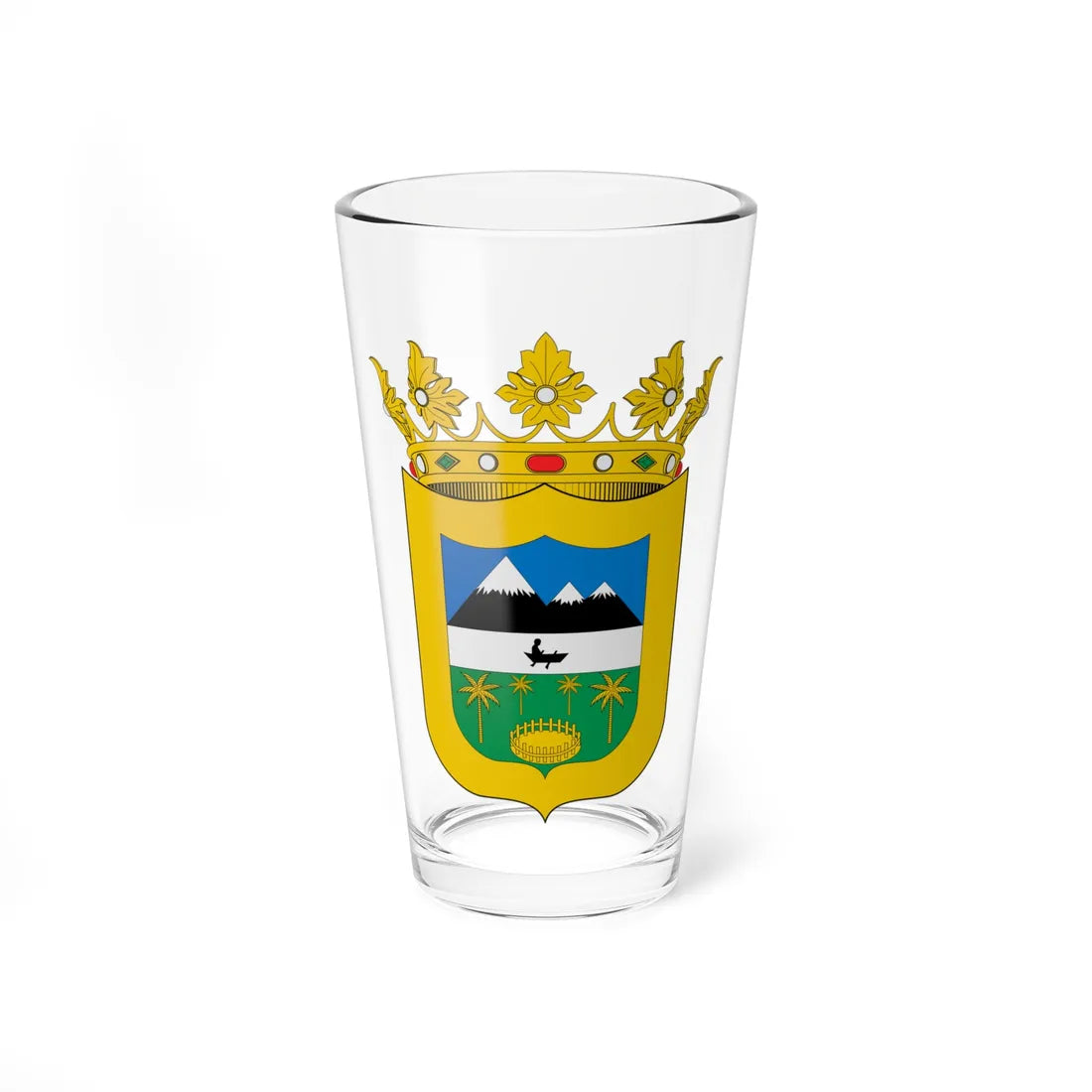 Escudo de Neiva (Colombia) (Coat of Arms) Pint Glass 16oz 16oz - Go Mug Yourself