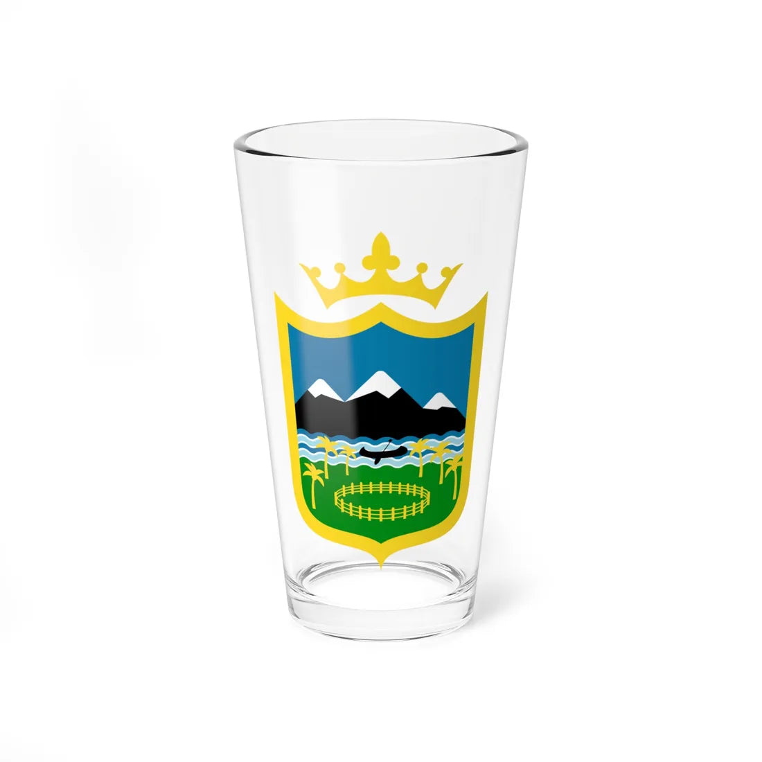 Escudo de Neiva Huila (Colombia) (Coat of Arms) Pint Glass 16oz 16oz - Go Mug Yourself