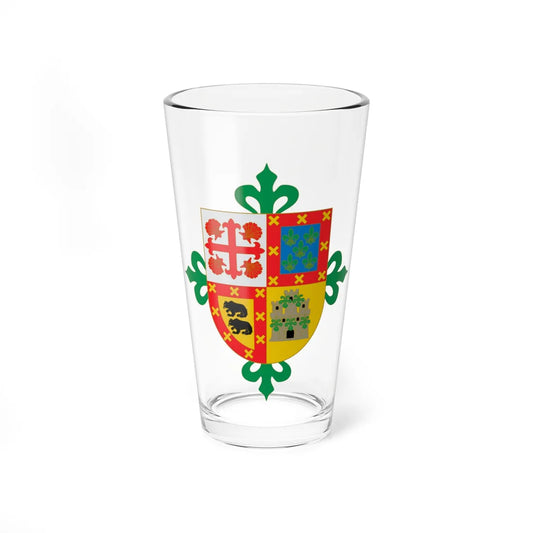 Escudo de Nicolás de Ovando (Dominica) (Coat of Arms) Pint Glass 16oz 16oz - Go Mug Yourself
