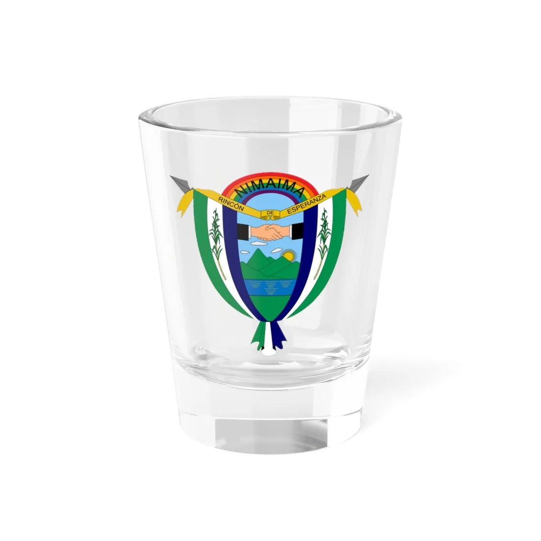 Escudo de Nimaima (Colombia) (Coat of Arms) Shot Glass 1.5oz 1.5oz - Go Mug Yourself