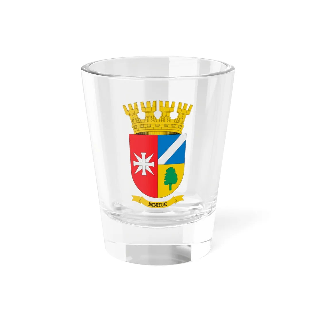 Escudo de Ninhue (Chile) (Coat of Arms) Shot Glass 1.5oz 1.5oz - Go Mug Yourself