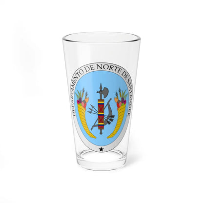 Escudo de Norte de Santander (Colombia) (Coat of Arms) Pint Glass 16oz 16oz - Go Mug Yourself