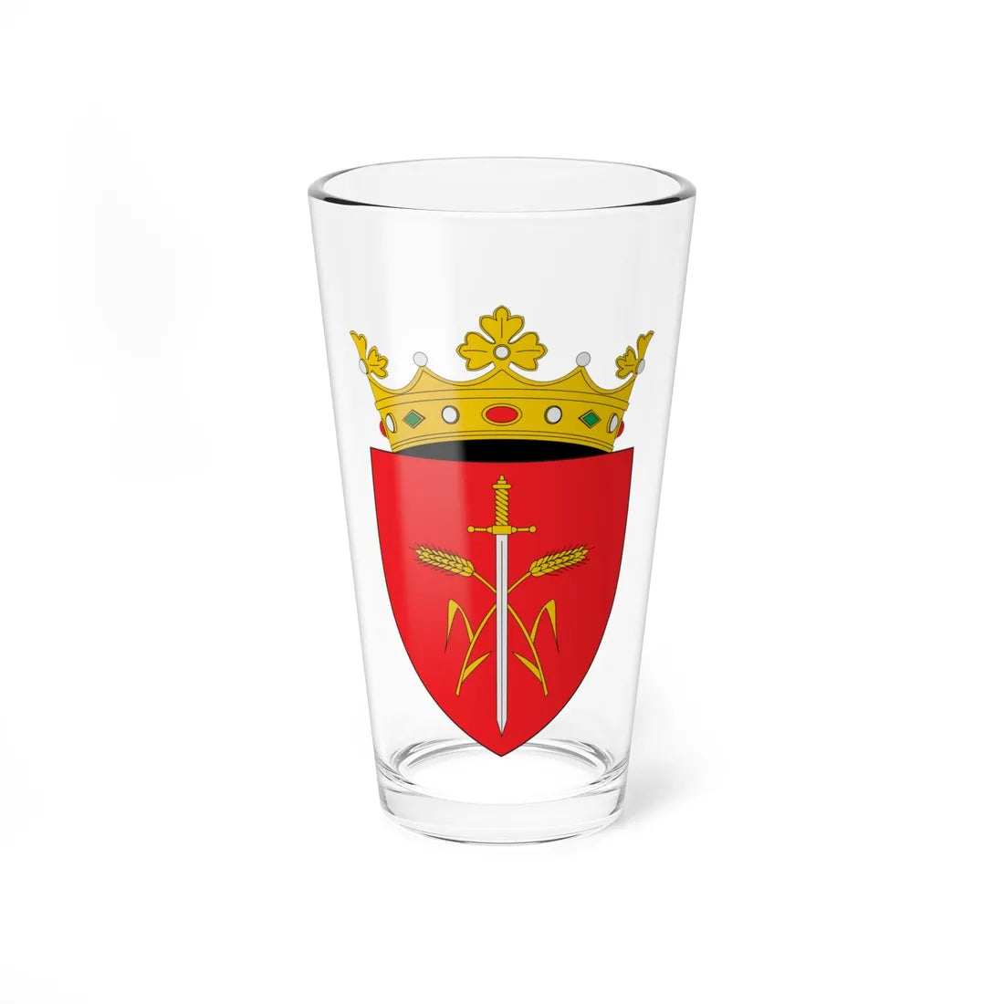 Escudo de Ocniţa (Moldova) (Coat of Arms) Pint Glass 16oz 16oz - Go Mug Yourself