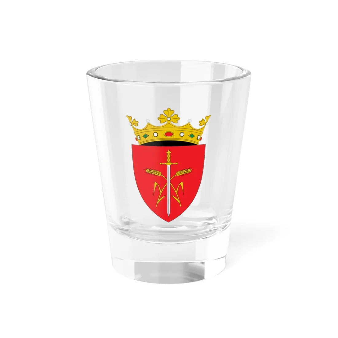 Escudo de Ocniţa (Moldova) (Coat of Arms) Shot Glass 1.5oz 1.5oz - Go Mug Yourself