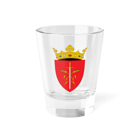 Escudo de Ocniţa (Moldova) (Coat of Arms) Shot Glass 1.5oz 1.5oz - Go Mug Yourself