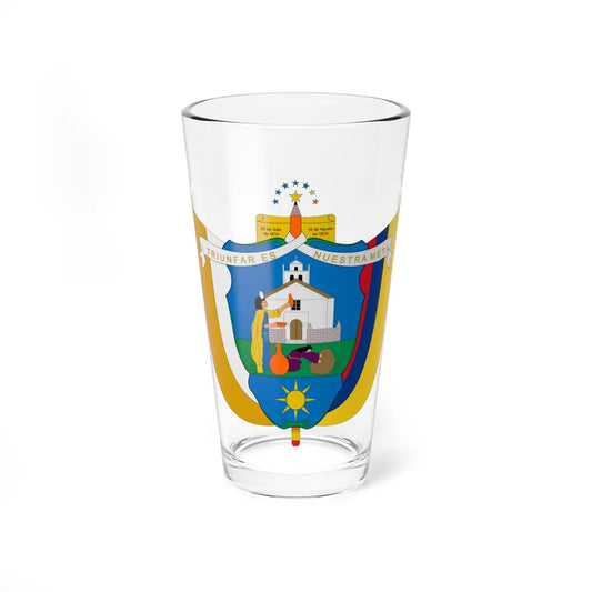 Escudo de Oicatá (Colombia) (Coat of Arms) Pint Glass 16oz 16oz - Go Mug Yourself