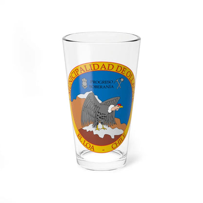 Escudo de Ollagüe (Chile) (Coat of Arms) Pint Glass 16oz 16oz - Go Mug Yourself