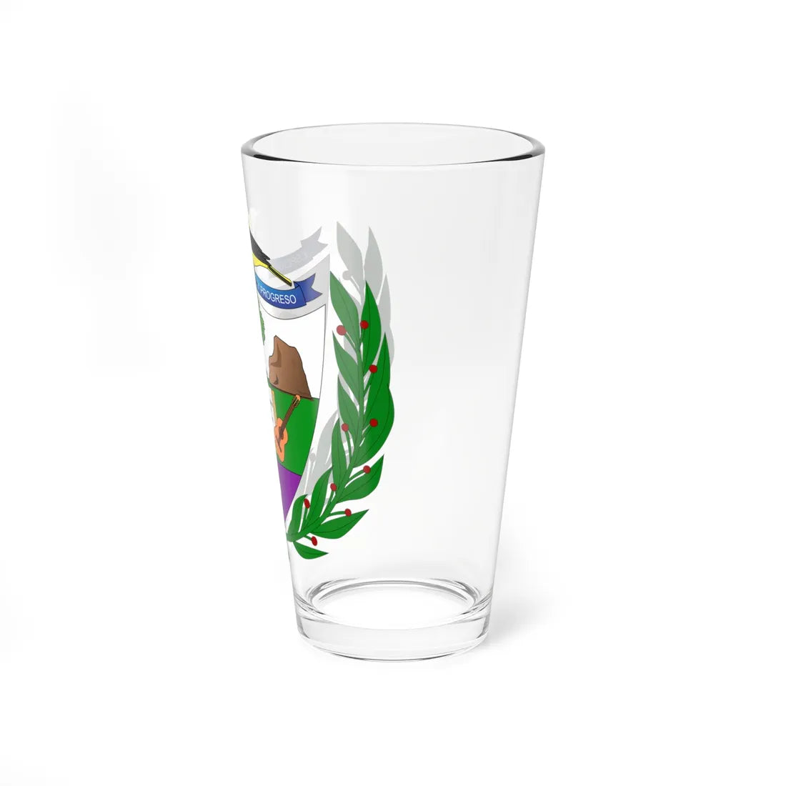 Escudo de Oporapa - Huila (Colombia) (Coat of Arms) Pint Glass 16oz - Go Mug Yourself