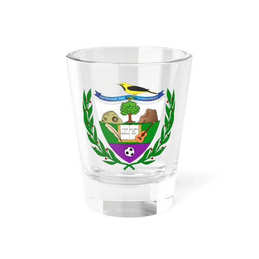 Escudo de Oporapa - Huila (Colombia) (Coat of Arms) Shot Glass 1.5oz 1.5oz - Go Mug Yourself