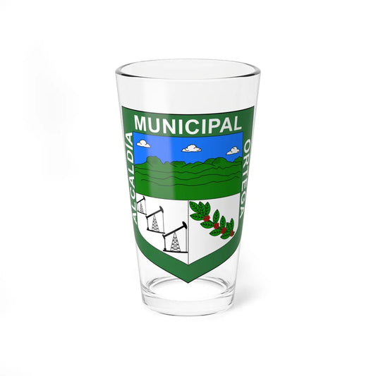 Escudo de Ortega - Tolima (Colombia) (Coat of Arms) Pint Glass 16oz 16oz - Go Mug Yourself