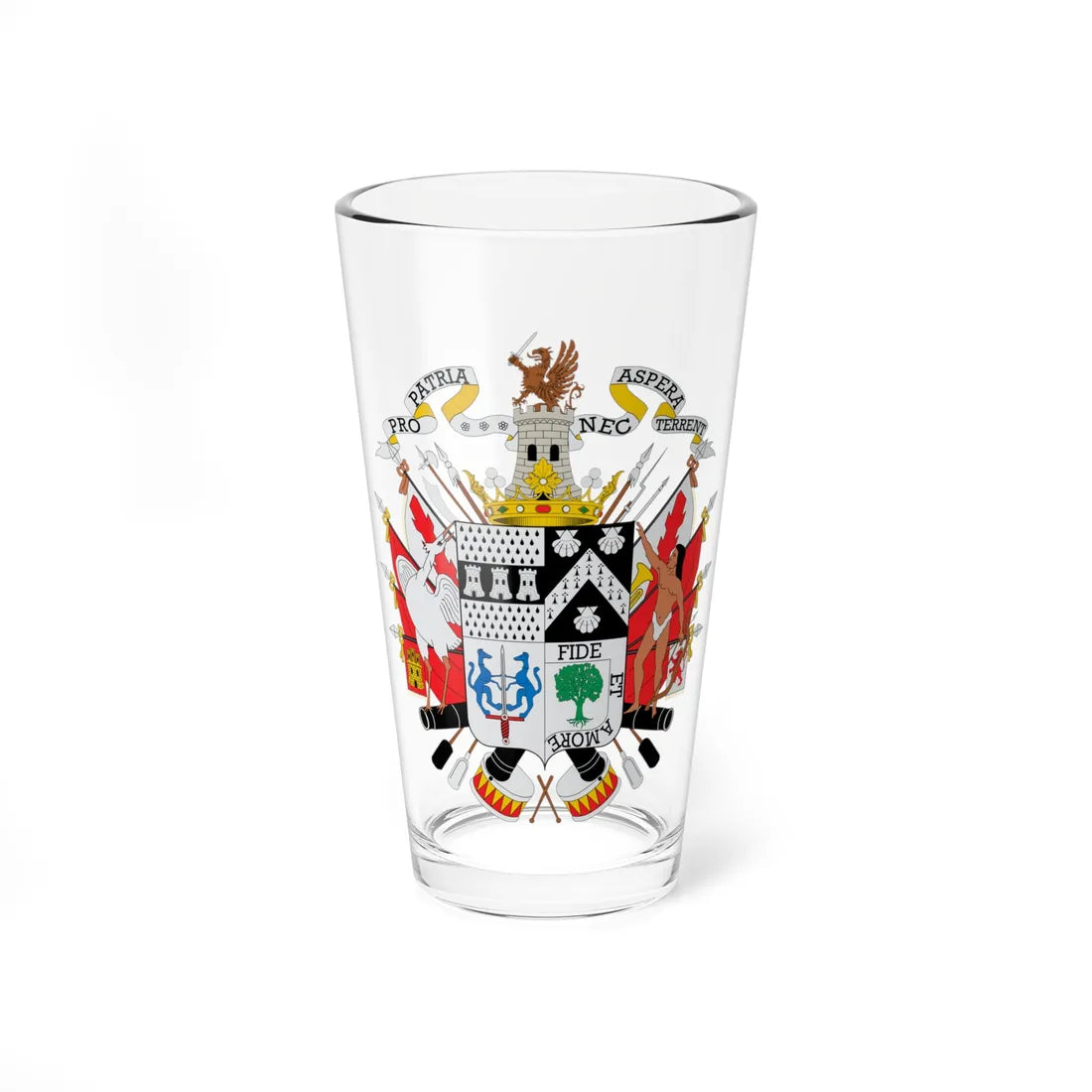 Escudo de Osorno (Chile) (Coat of Arms) Pint Glass 16oz 16oz - Go Mug Yourself
