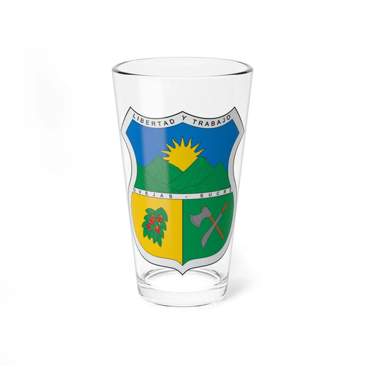 Escudo de Ovejas Sucre (Colombia) (Coat of Arms) Pint Glass 16oz 16oz - Go Mug Yourself