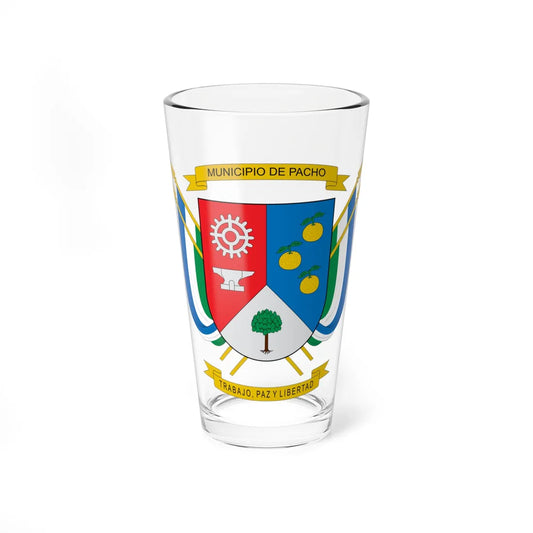 Escudo de Pacho (Colombia) (Coat of Arms) Pint Glass 16oz 16oz - Go Mug Yourself