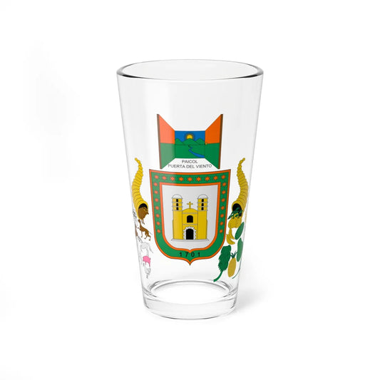 Escudo de Paicol Huila (Colombia) (Coat of Arms) Pint Glass 16oz 16oz - Go Mug Yourself