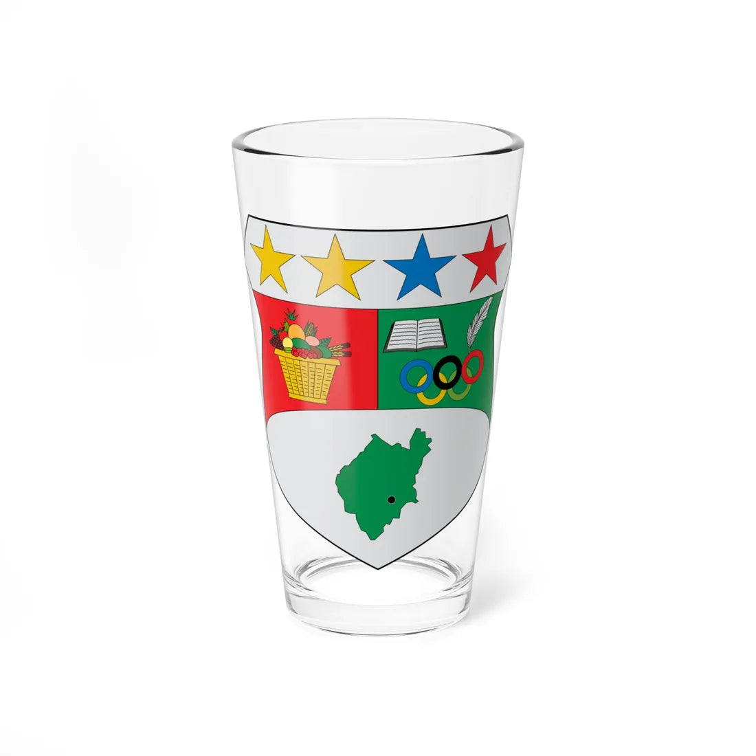 Escudo de Paime (Colombia) (Coat of Arms) Pint Glass 16oz 16oz - Go Mug Yourself