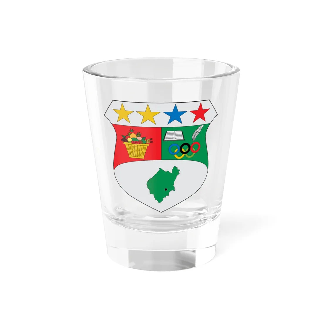 Escudo de Paime (Colombia) (Coat of Arms) Shot Glass 1.5oz 1.5oz - Go Mug Yourself