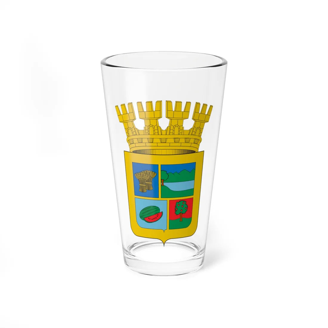 Escudo de Paine (Chile) (Coat of Arms) Pint Glass 16oz 16oz - Go Mug Yourself