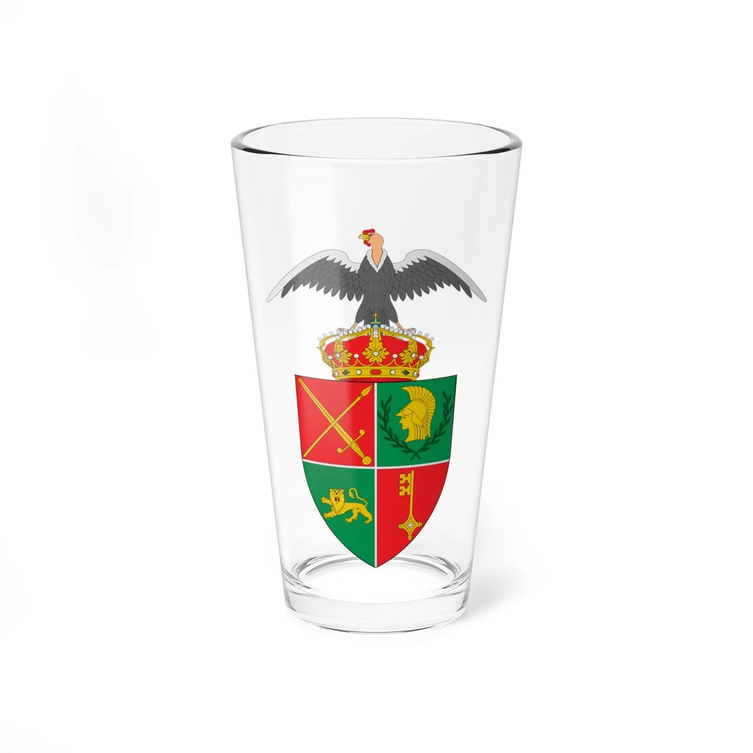 Escudo de Paipa (Colombia) (Coat of Arms) Pint Glass 16oz 16oz - Go Mug Yourself
