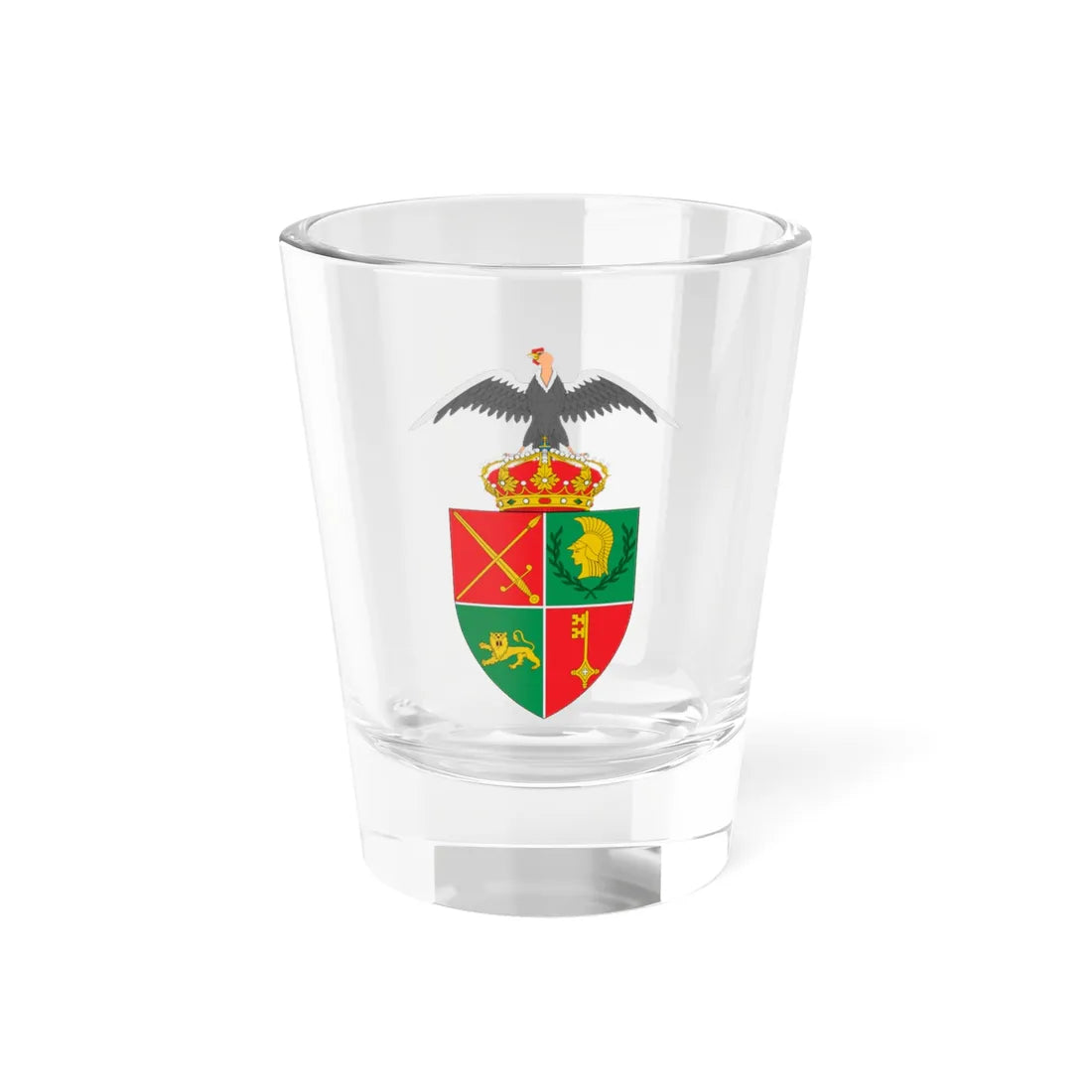 Escudo de Paipa (Colombia) (Coat of Arms) Shot Glass 1.5oz 1.5oz - Go Mug Yourself