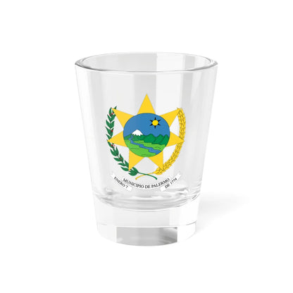 Escudo de Palermo - Huila (Colombia) (Coat of Arms) Shot Glass 1.5oz 1.5oz - Go Mug Yourself