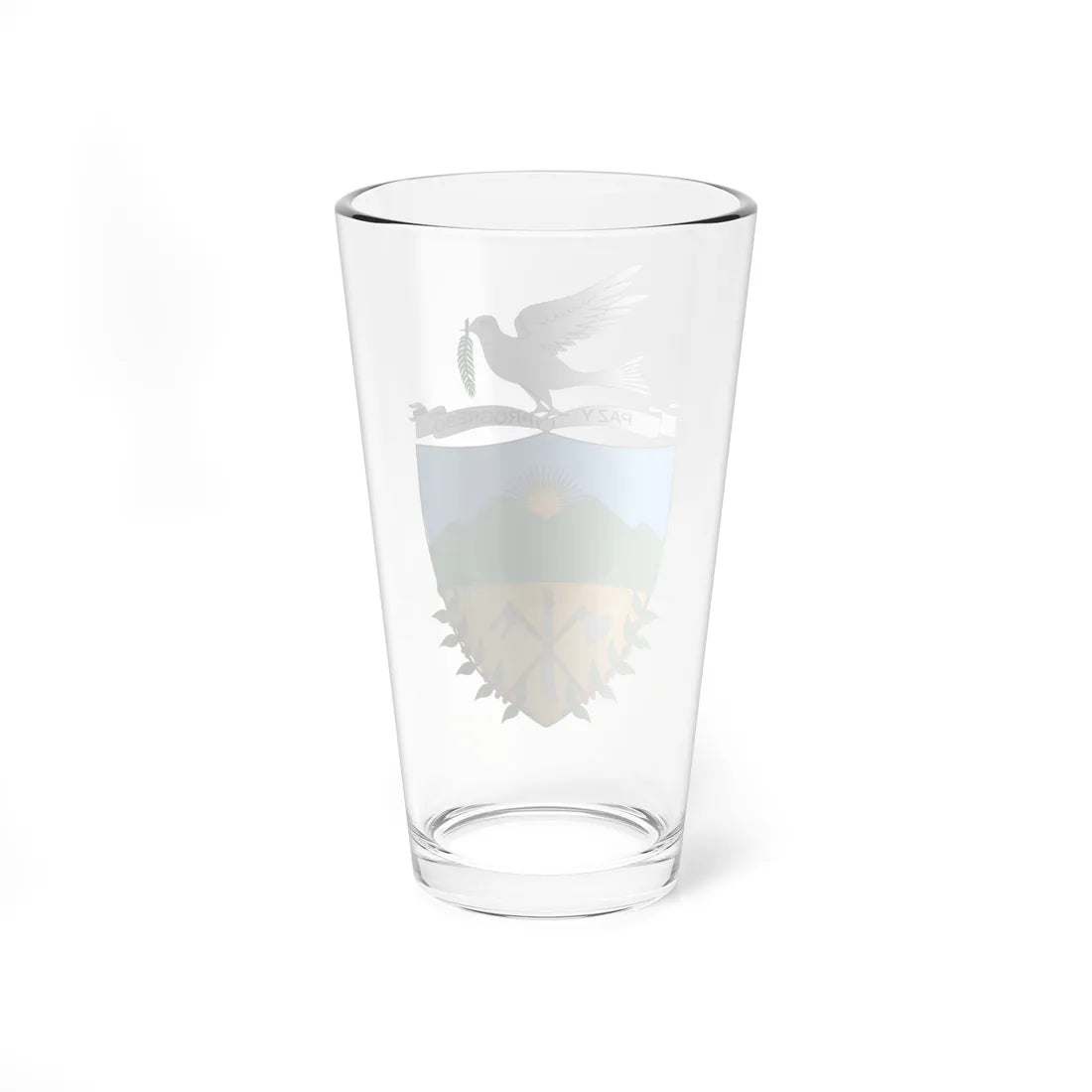 Escudo de Palestina Huila (Colombia) (Coat of Arms) Pint Glass 16oz - Go Mug Yourself