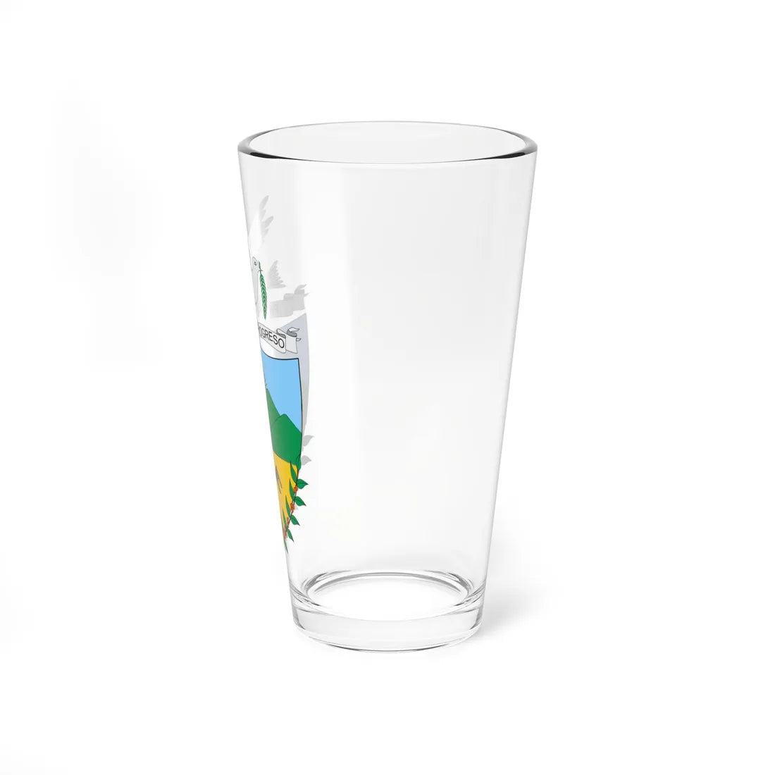 Escudo de Palestina Huila (Colombia) (Coat of Arms) Pint Glass 16oz - Go Mug Yourself