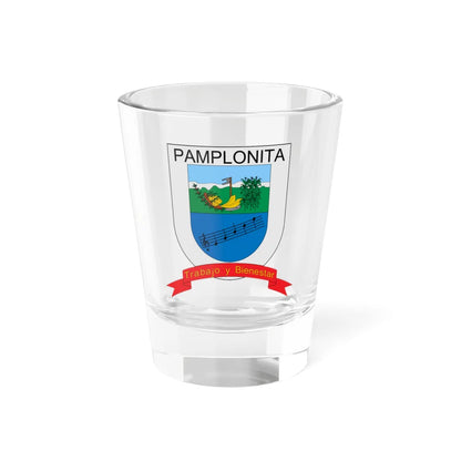Escudo de Pamplonita (Colombia) (Coat of Arms) Shot Glass 1.5oz 1.5oz - Go Mug Yourself