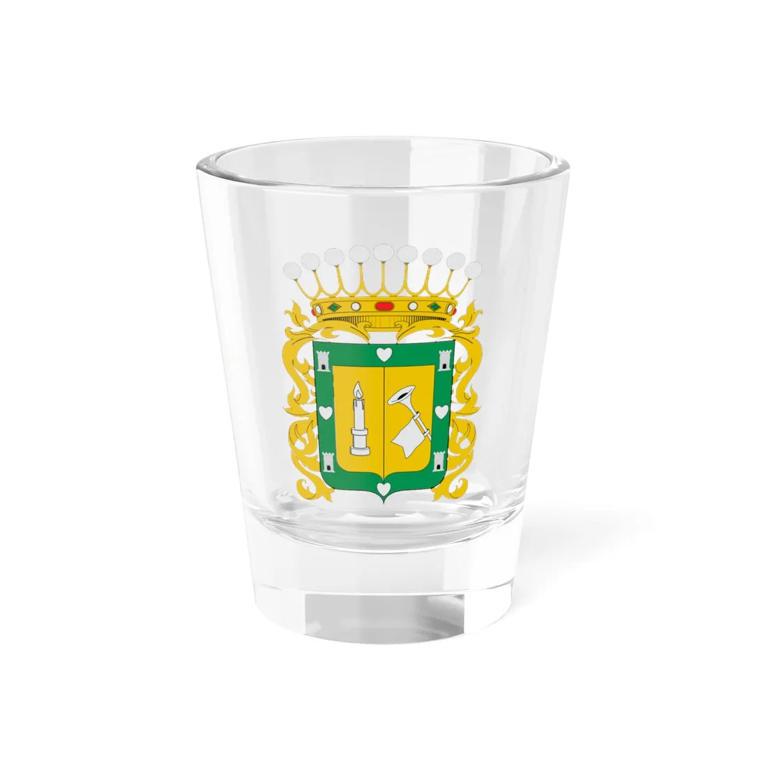 Escudo de Panquehue (Chile) (Coat of Arms) Shot Glass 1.5oz 1.5oz - Go Mug Yourself