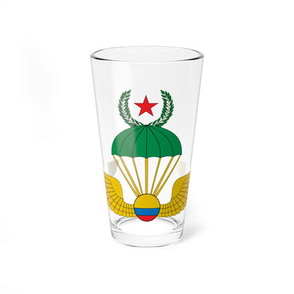 Escudo de Paracaidismo Militar-Colombia (Colombia) (Coat of Arms) Pint Glass 16oz 16oz - Go Mug Yourself