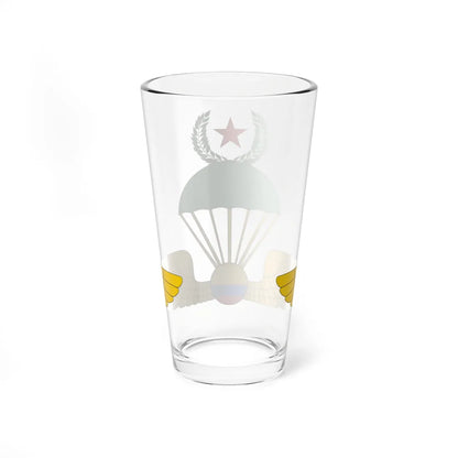 Escudo de Paracaidismo Militar-Colombia (Colombia) (Coat of Arms) Pint Glass 16oz - Go Mug Yourself