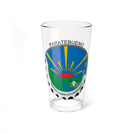 Escudo de Paratebueno (Colombia) (Coat of Arms) Pint Glass 16oz 16oz - Go Mug Yourself