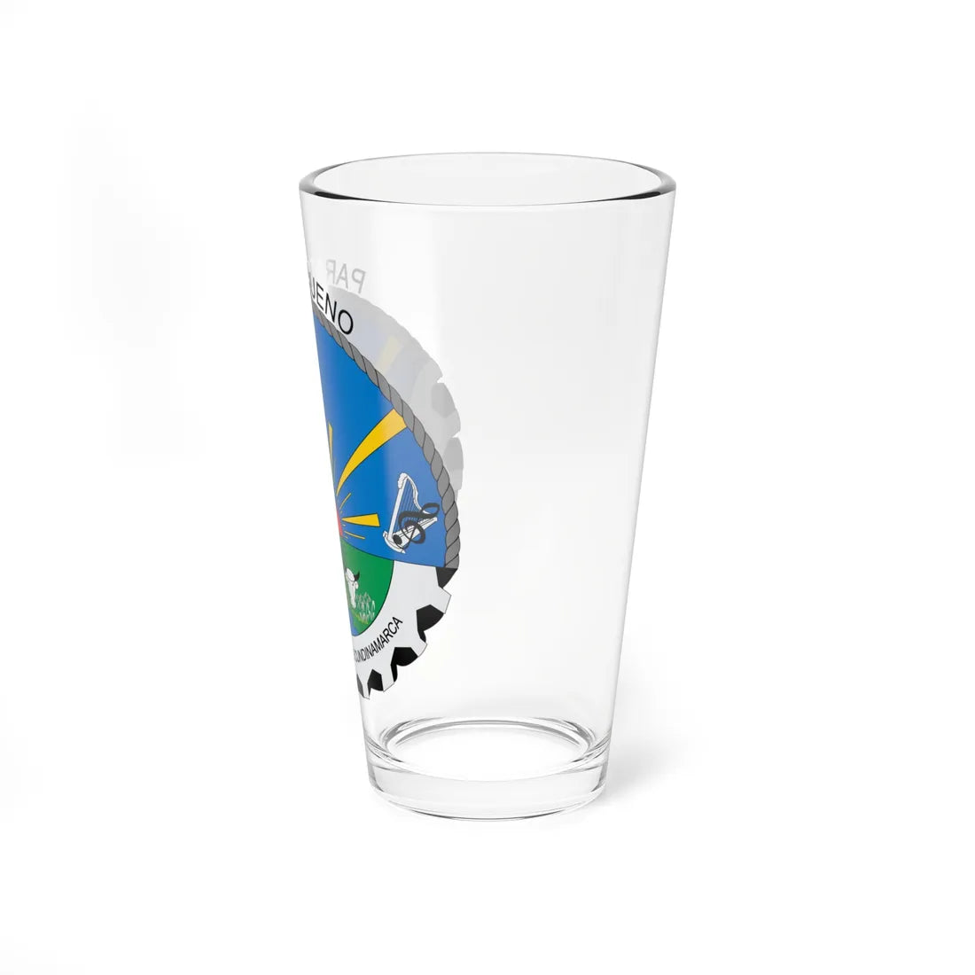 Escudo de Paratebueno (Colombia) (Coat of Arms) Pint Glass 16oz - Go Mug Yourself