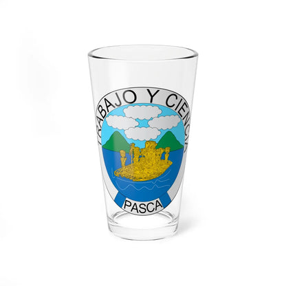 Escudo de Pasca Cundinamarca (Colombia) (Coat of Arms) Pint Glass 16oz 16oz - Go Mug Yourself