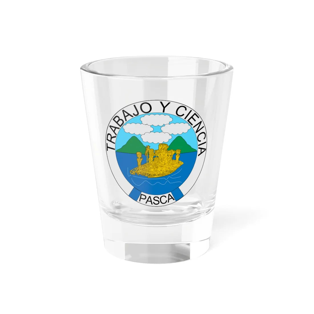 Escudo de Pasca Cundinamarca (Colombia) (Coat of Arms) Shot Glass 1.5oz 1.5oz - Go Mug Yourself