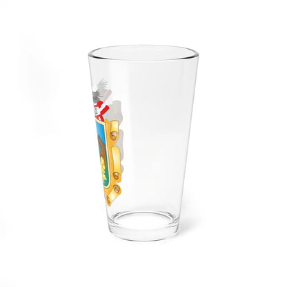 Escudo de Pataz (Peru) (Coat of Arms) Pint Glass 16oz - Go Mug Yourself