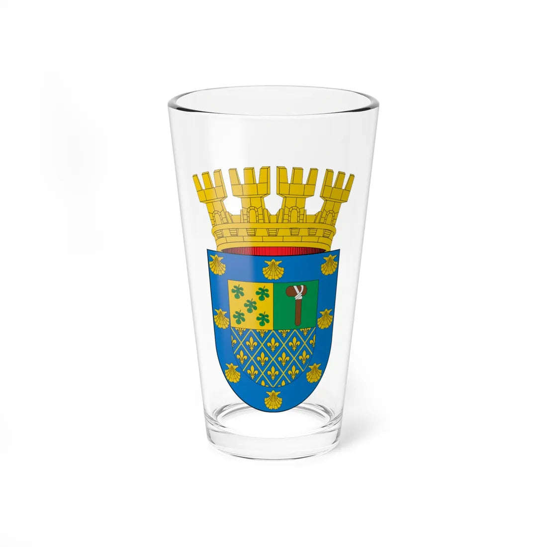 Escudo de Peñalolén (Chile) (Coat of Arms) Pint Glass 16oz 16oz - Go Mug Yourself