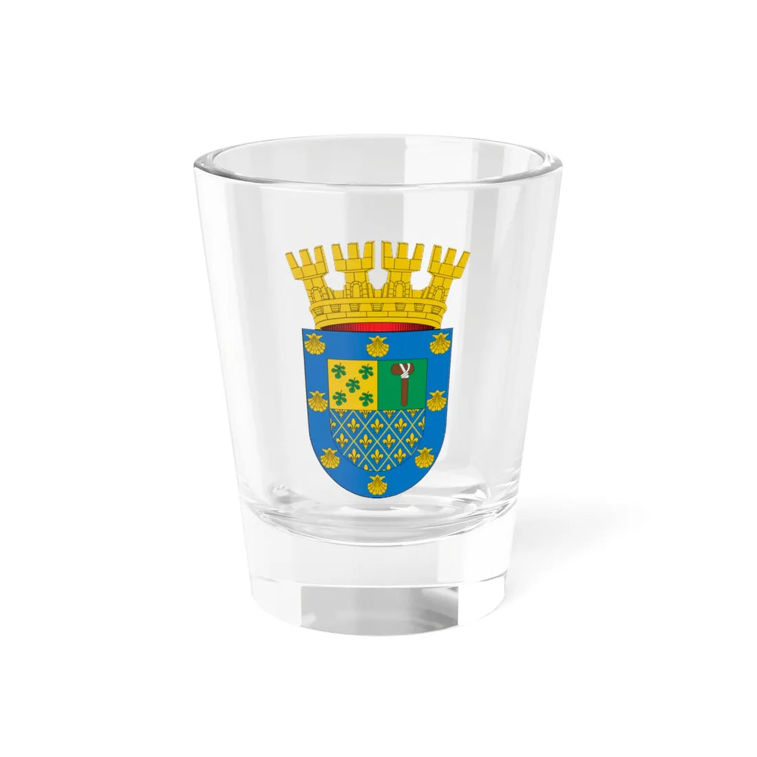 Escudo de Peñalolén (Chile) (Coat of Arms) Shot Glass 1.5oz 1.5oz - Go Mug Yourself